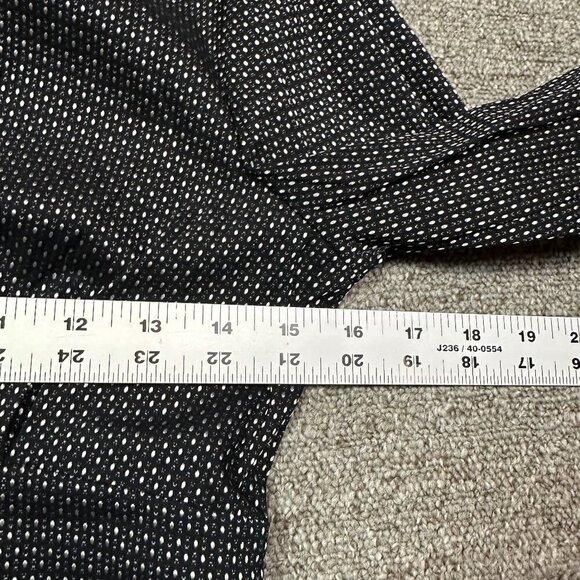 Vintage Y2K Express Design Studio Deep V Button Down Metallic Silver Shirt XS - Picture 3 of 5